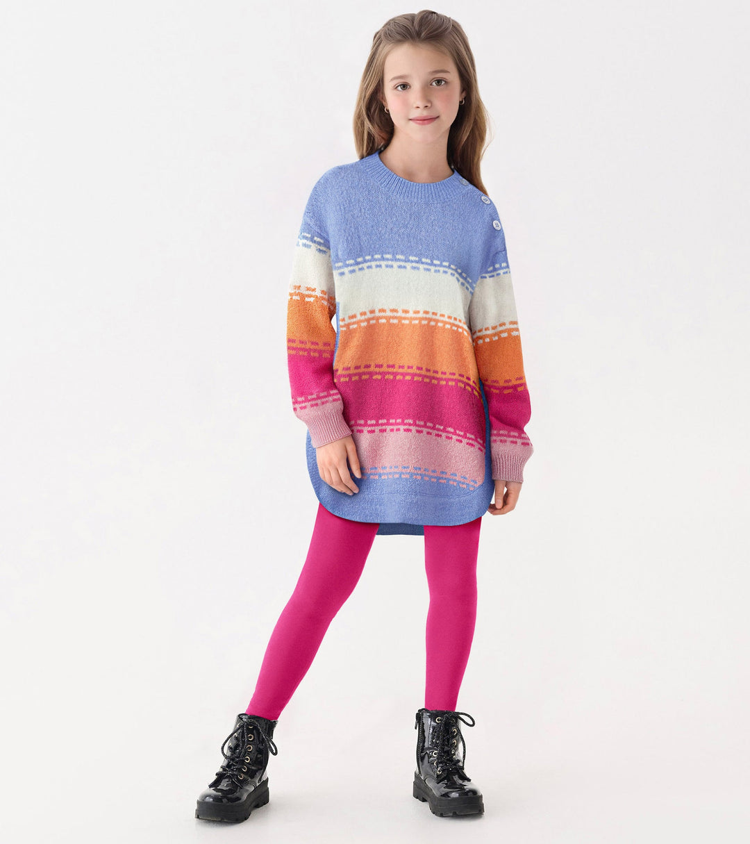 Bold Stitch Chunky Sweater Tunic