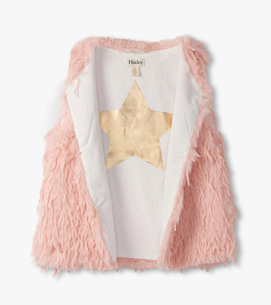 Feather Faux Fur Vest