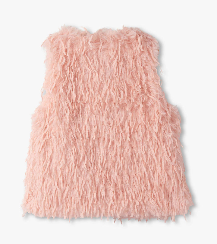 Feather Faux Fur Vest