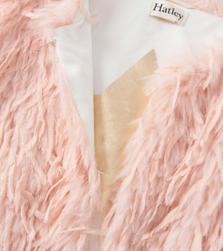 Feather Faux Fur Vest