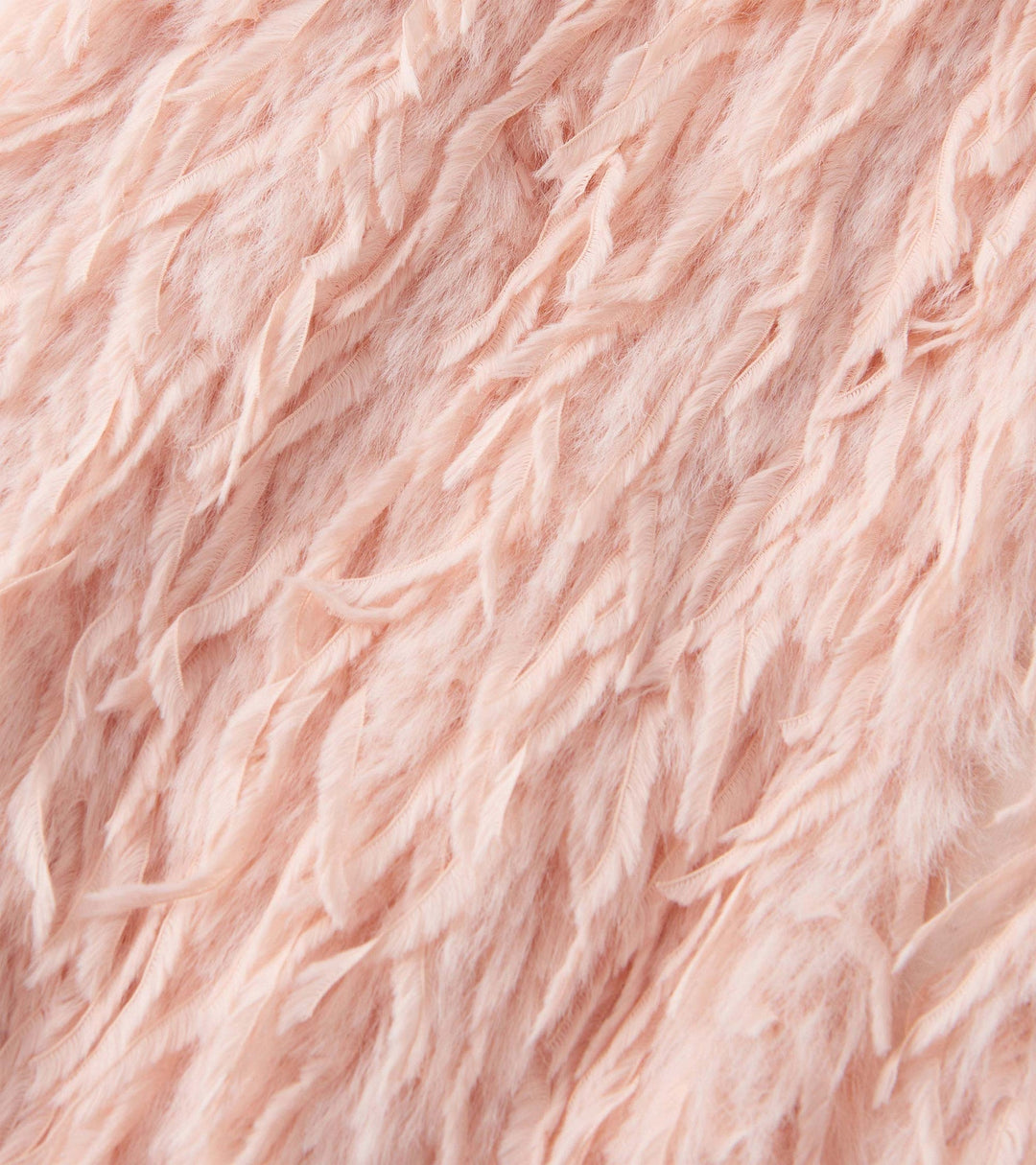 Feather Faux Fur Vest