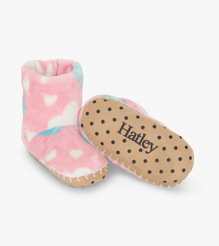 Big Hearts Fuzzy Slippers