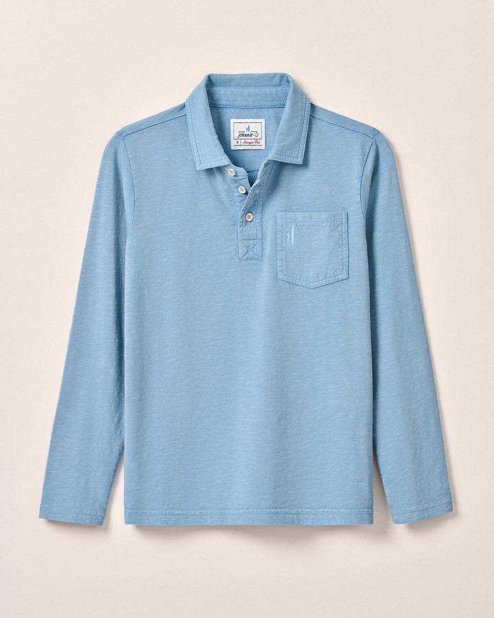 Coastal Wash Jr. Long Sleeve Polo