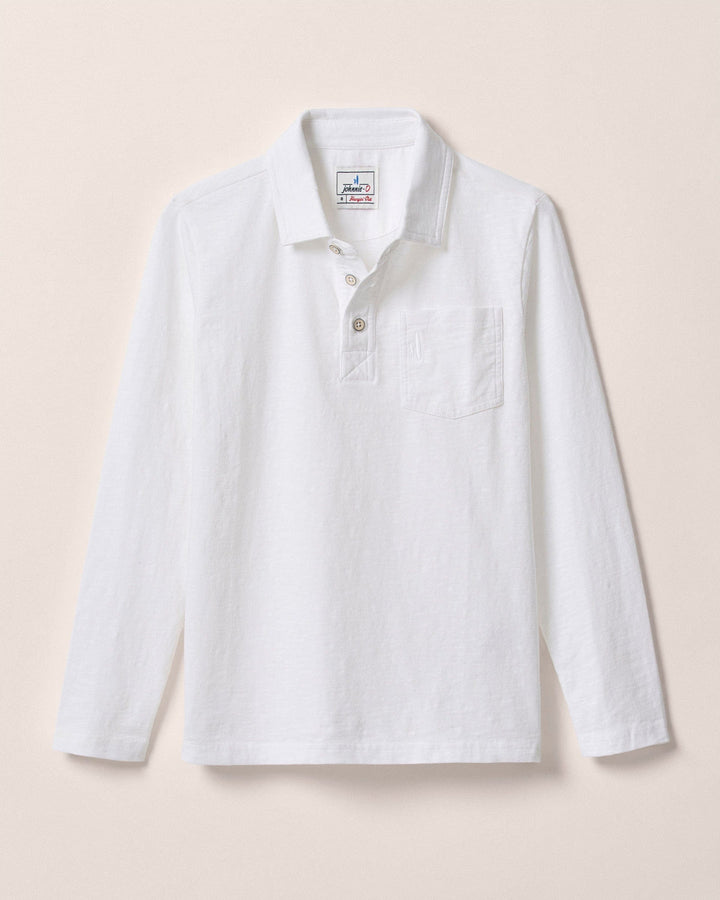 Coastal Wash Jr. Long Sleeve Polo