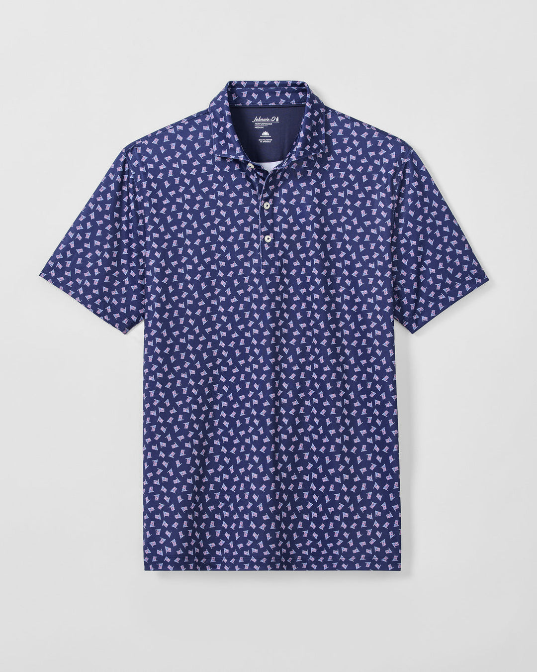 Performance Jersey Polo - USA Navy
