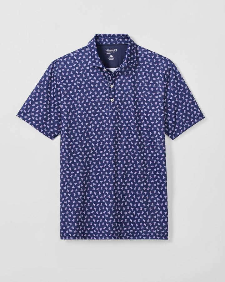 Performance Jersey Polo - USA Navy
