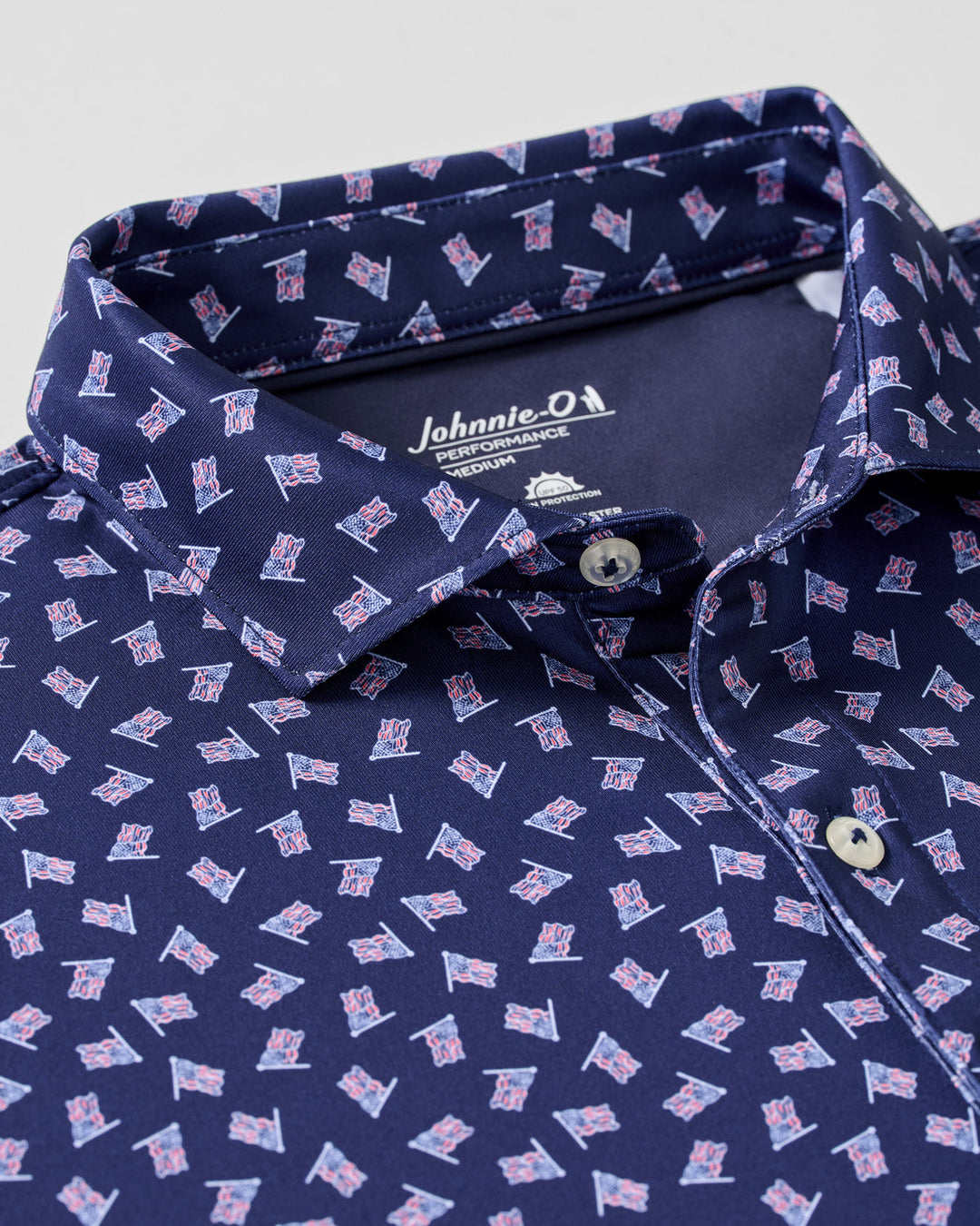 Performance Jersey Polo - USA Navy