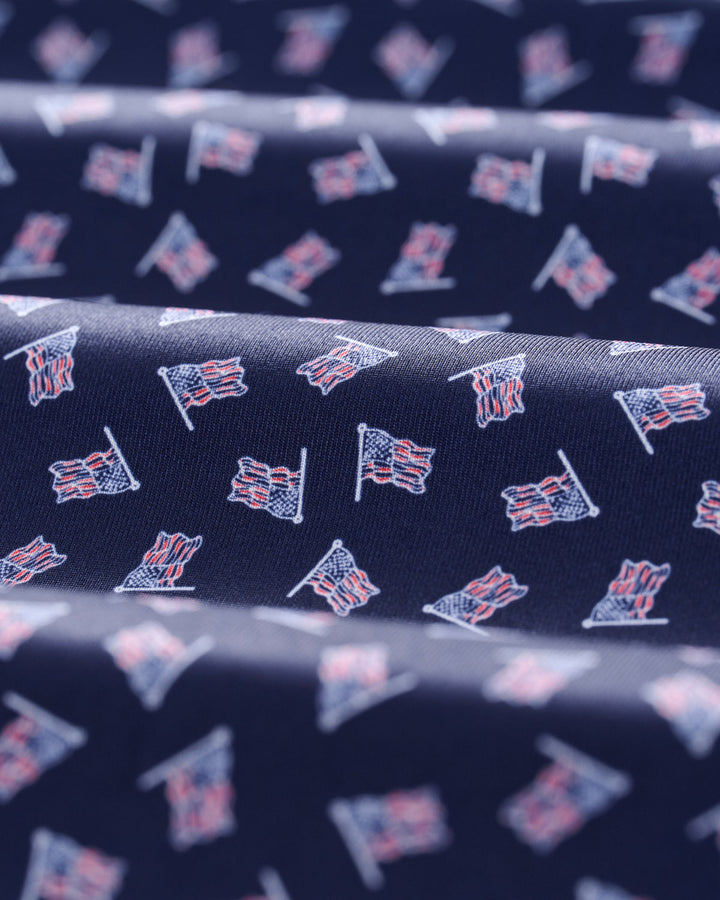 Performance Jersey Polo - USA Navy