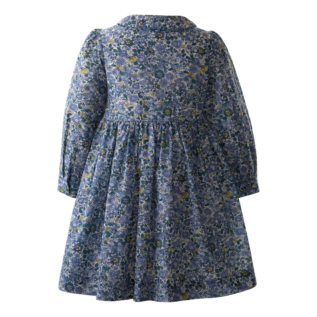 Petal Blossom Smocked Button Front Dress