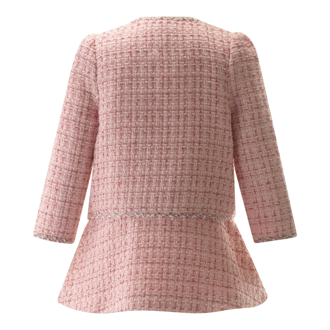 Pink Tweed Jacket & Skirt Set