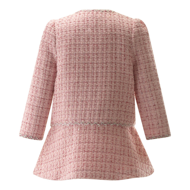 Pink Tweed Jacket & Skirt Set