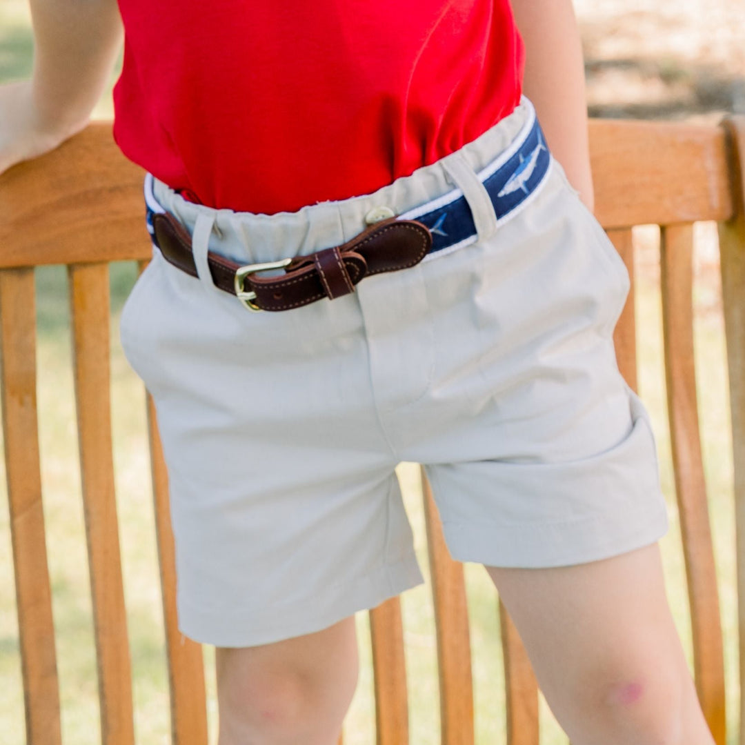 Khaki Twill Shorts