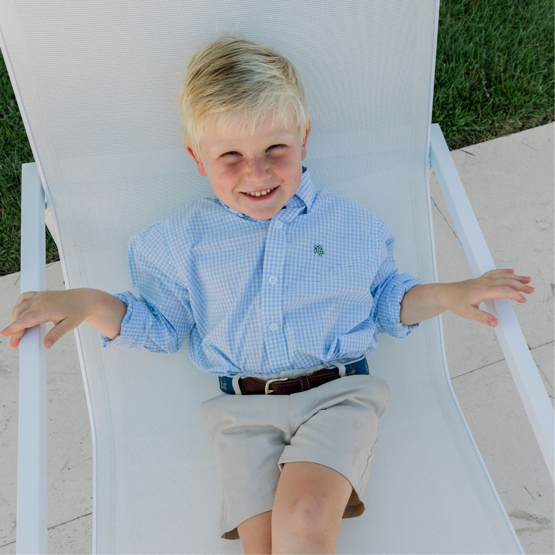 Roscoe Button Down - Light Blue Check