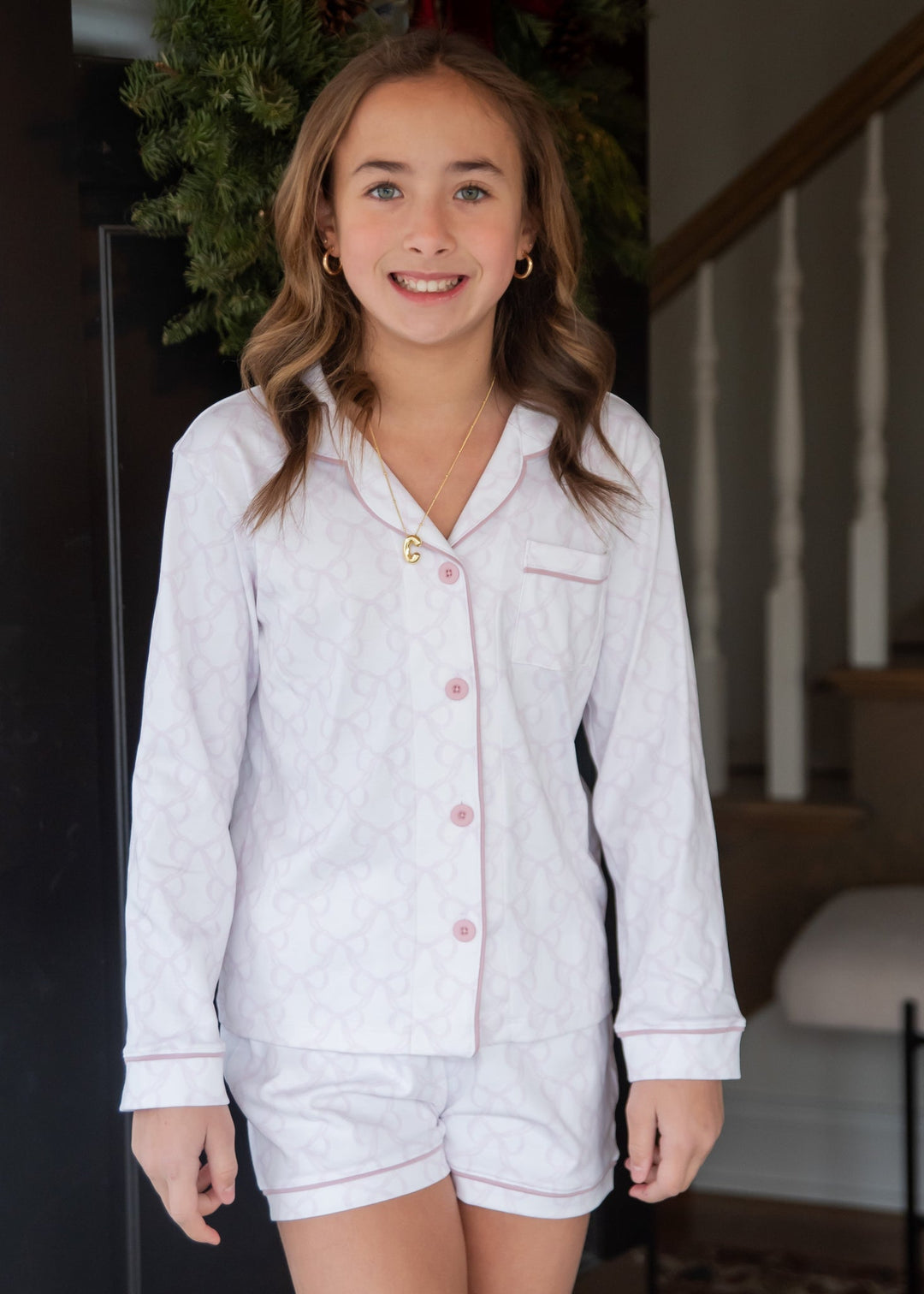 Button-Up Long-Sleeve Lounge Set