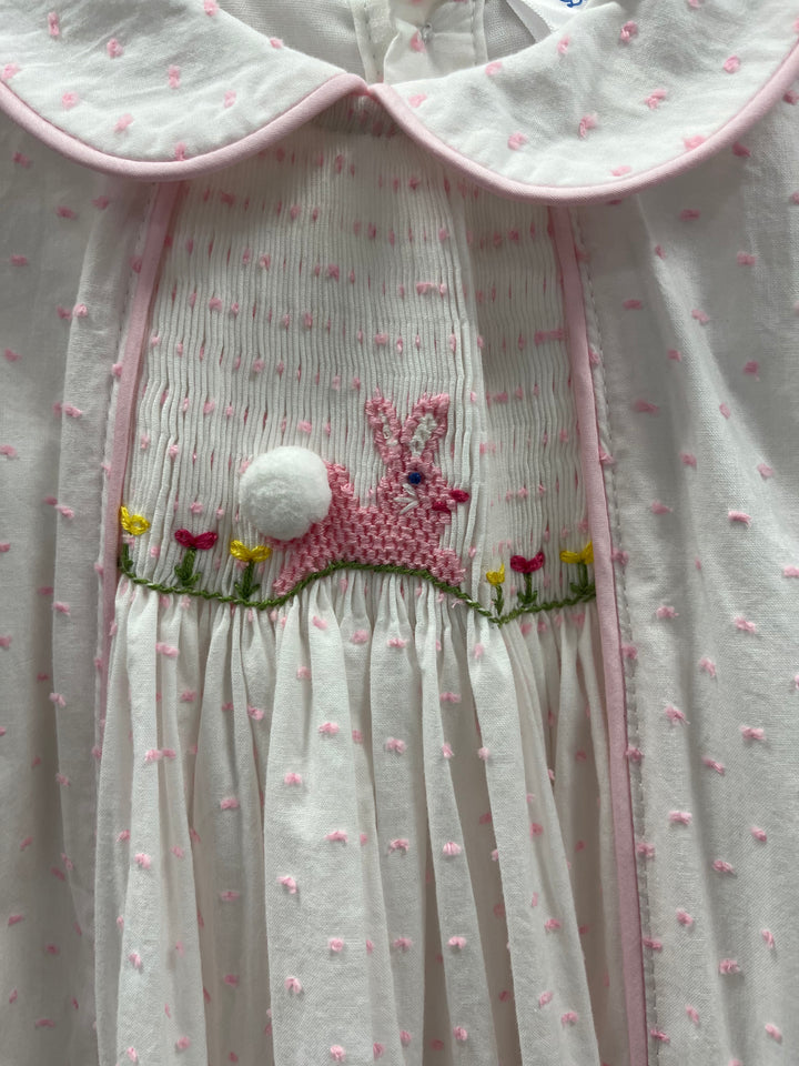 Olive Bunny Smock Dress