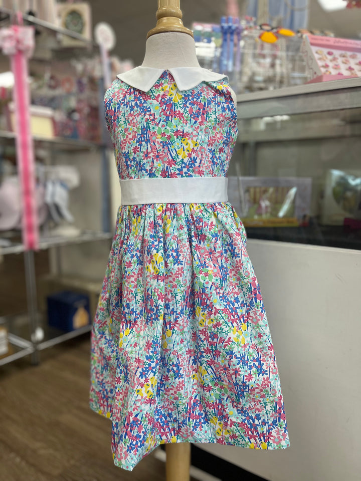 Floral Dress with Collar
