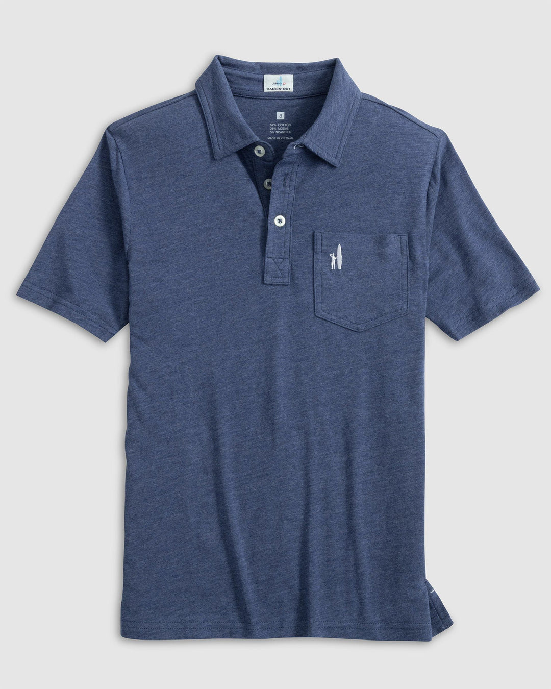 Original 4-Button Jr. Polo - Heathered Oceanside