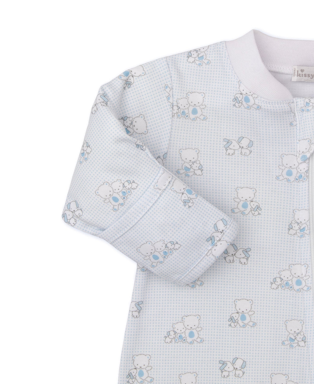 Beary Besties Blue Zip Footie