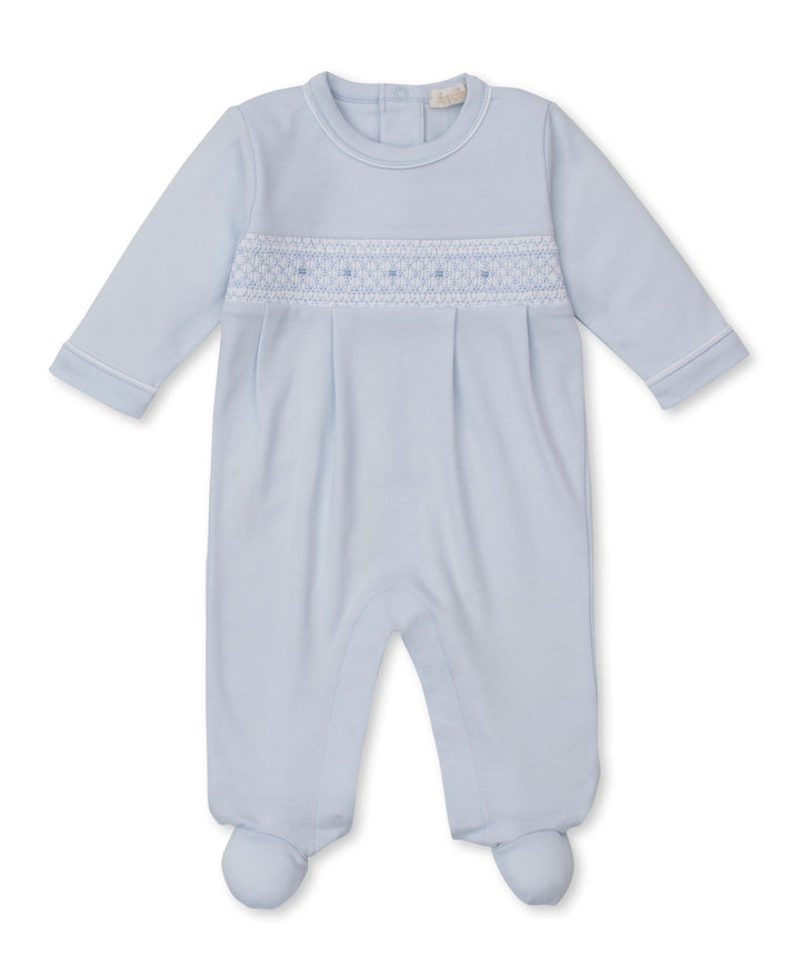 CLB Fall 25 Blue Hand Smocked Footie