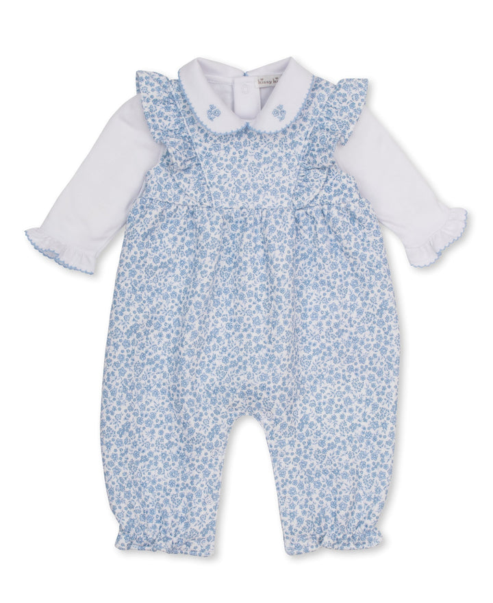 Fall Blooms Jacquard Overall Set
