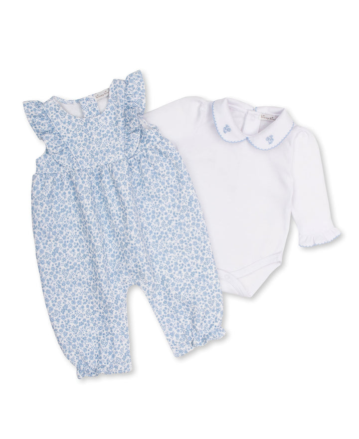 Fall Blooms Jacquard Overall Set