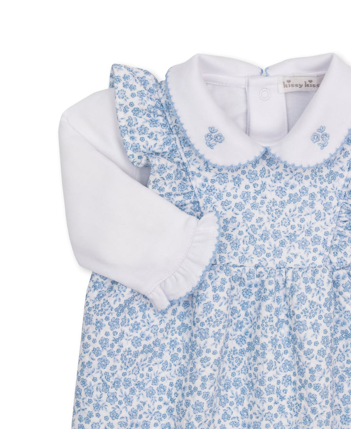 Fall Blooms Jacquard Overall Set