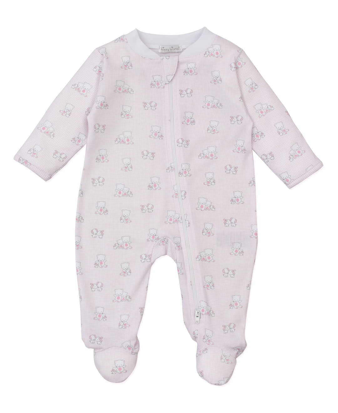 Beary Besties Pink Zip Footie