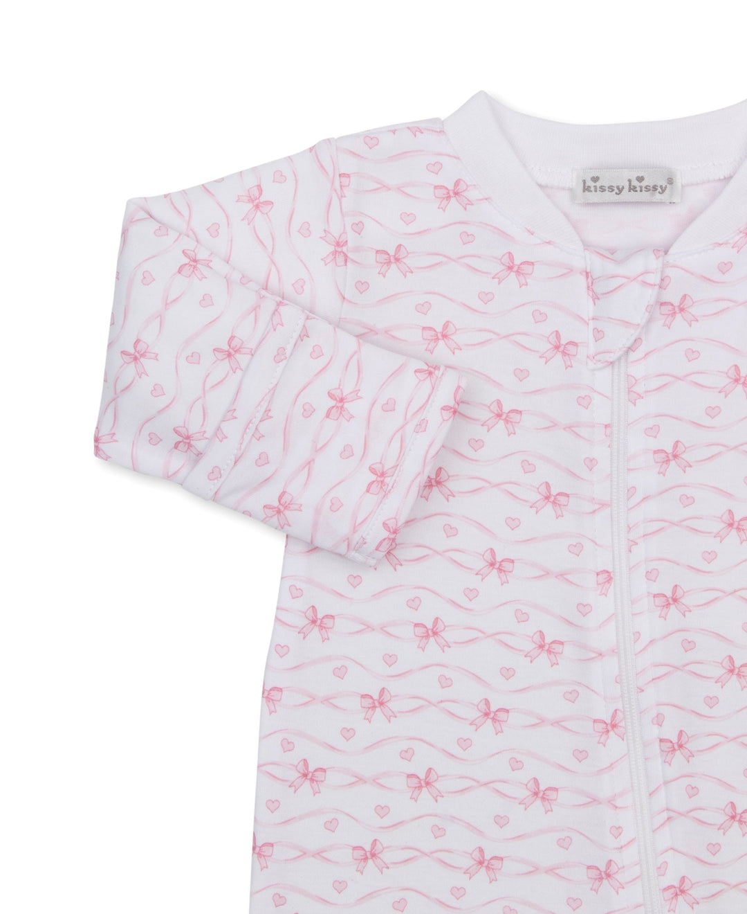 Baby Bows Zip Footie
