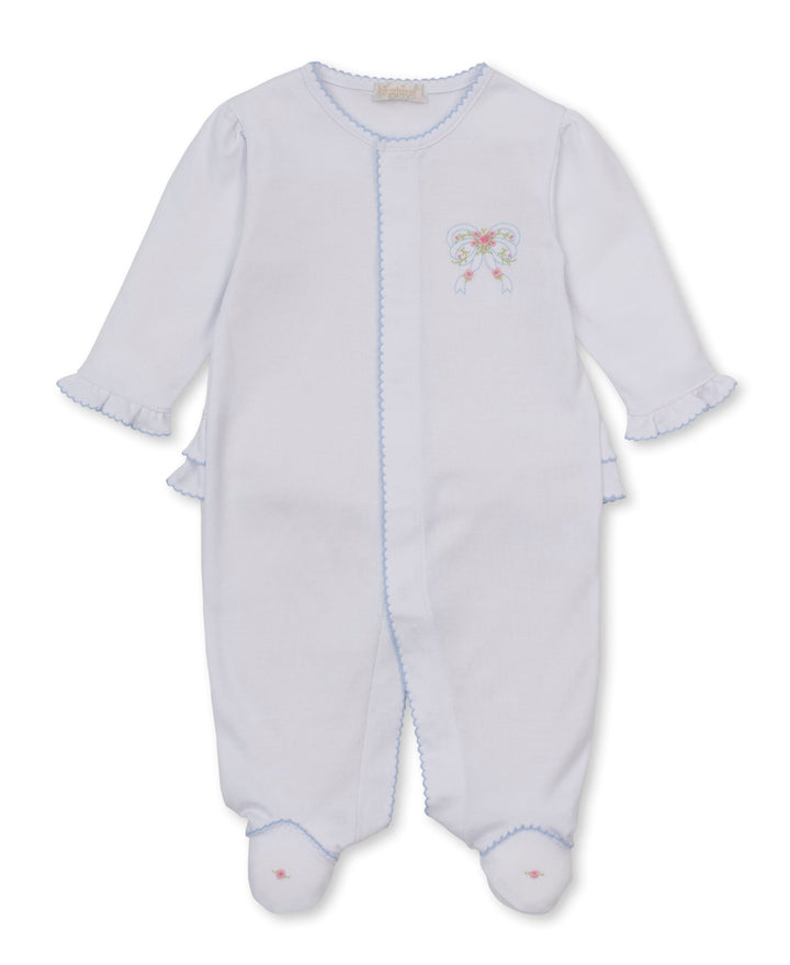 Premier Rose Bow Hand Embroidered Footie