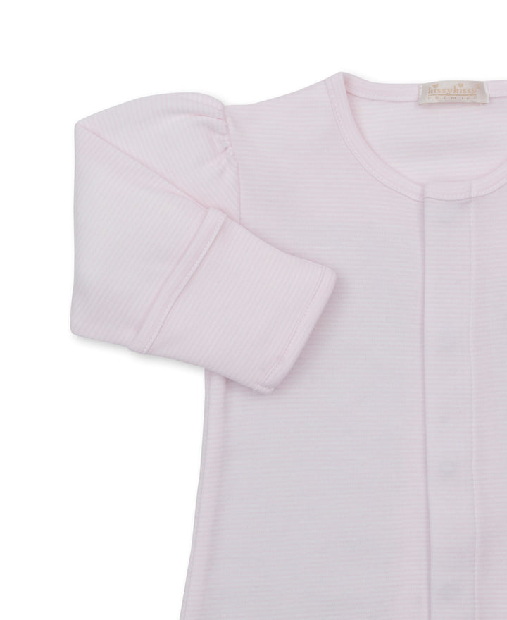 Premier Puppy Paws Hand-Embroidered Stripe Convertible Gown
