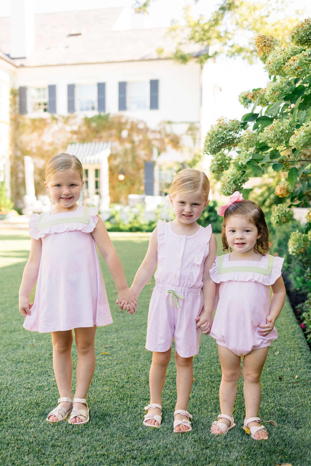 Pink with Green Stripe Girl Bubble