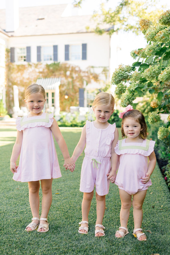 Pink with Green Stripe Girl Bubble