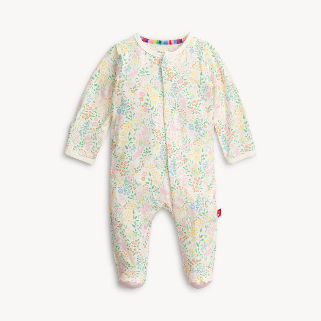 Hoppy Garden Ruffle Footie