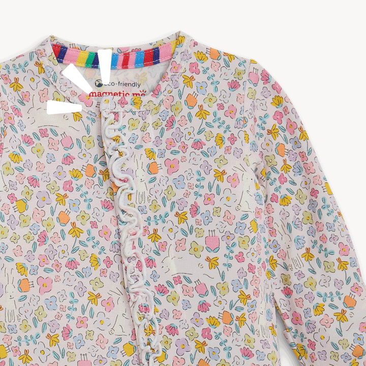 Bunny Blossom Magnetic Ruffle Convertible Coverall