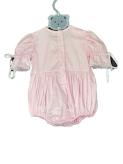 Nikki Bubble - Pink Smocked Bodice