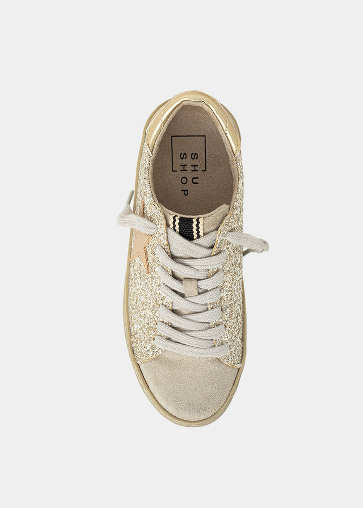 Paula Mini Sterling Glitter Sneaker