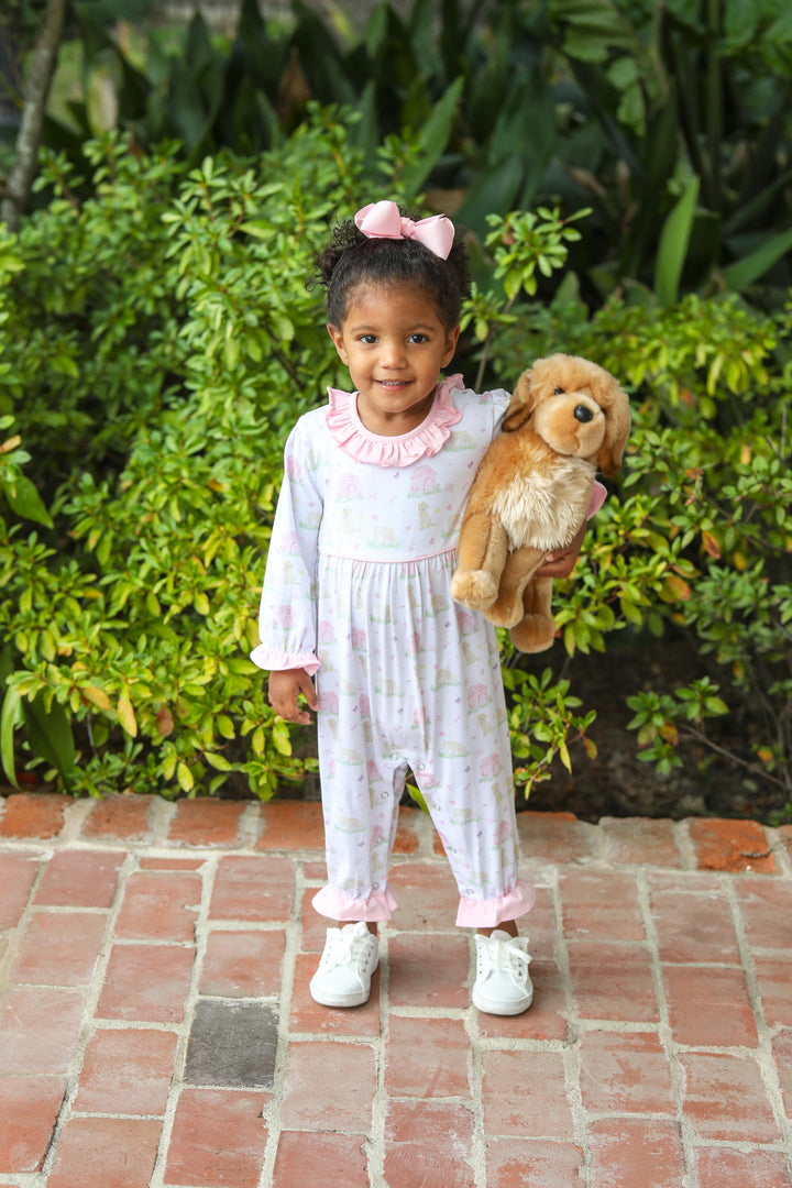Puppy Ruffle Romper