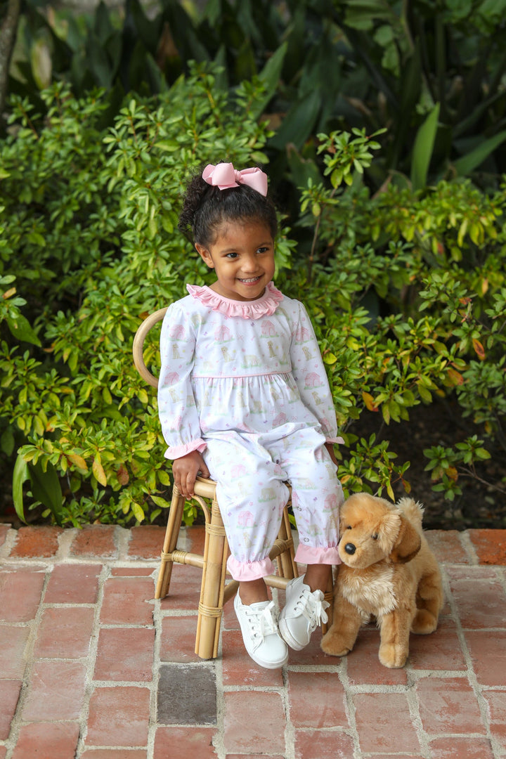 Puppy Ruffle Romper