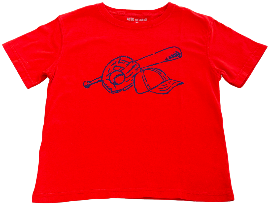Baseball Red/Nvy Short-Sleeve Shirt