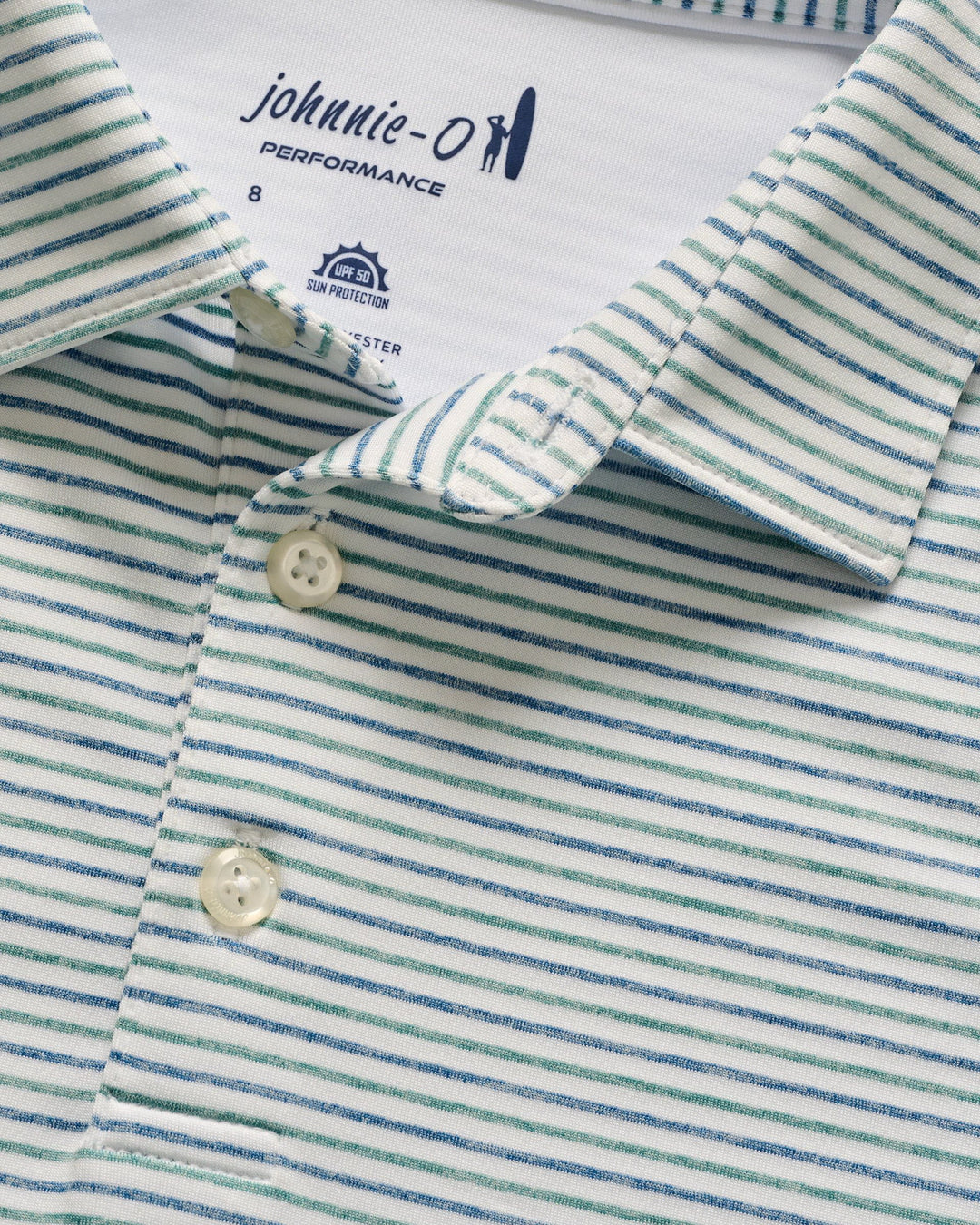 Vik Jr. Striped Jersey Performance Polo