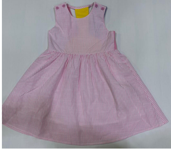 Pink Stripe Block Back Dress