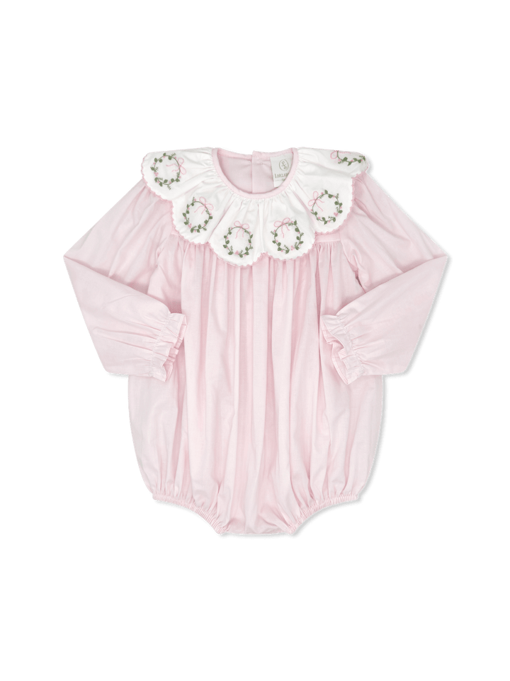 Chloe Bubble - Wreaths Pink Batiste