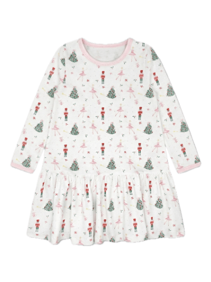 Dani Dropwaist Dress Long-Sleeve