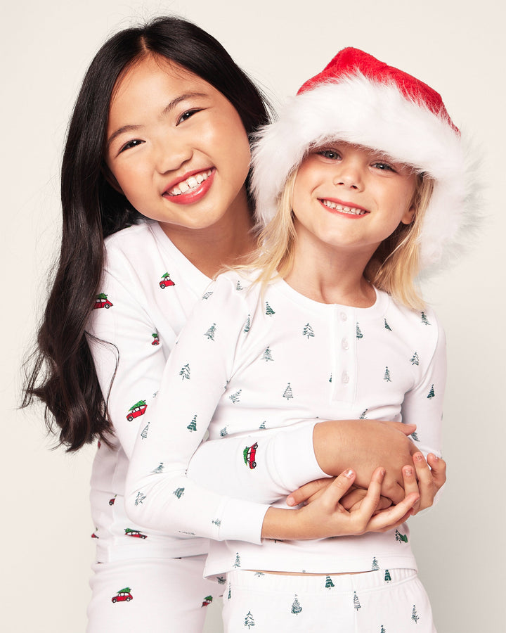 Kid's Pima Snug Fit Pajama Set in Holiday Journey