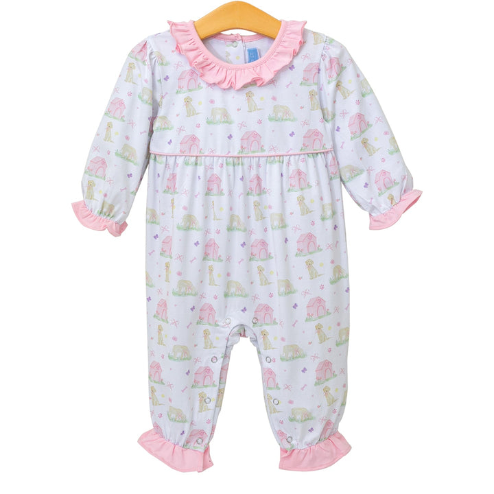 Puppy Ruffle Romper