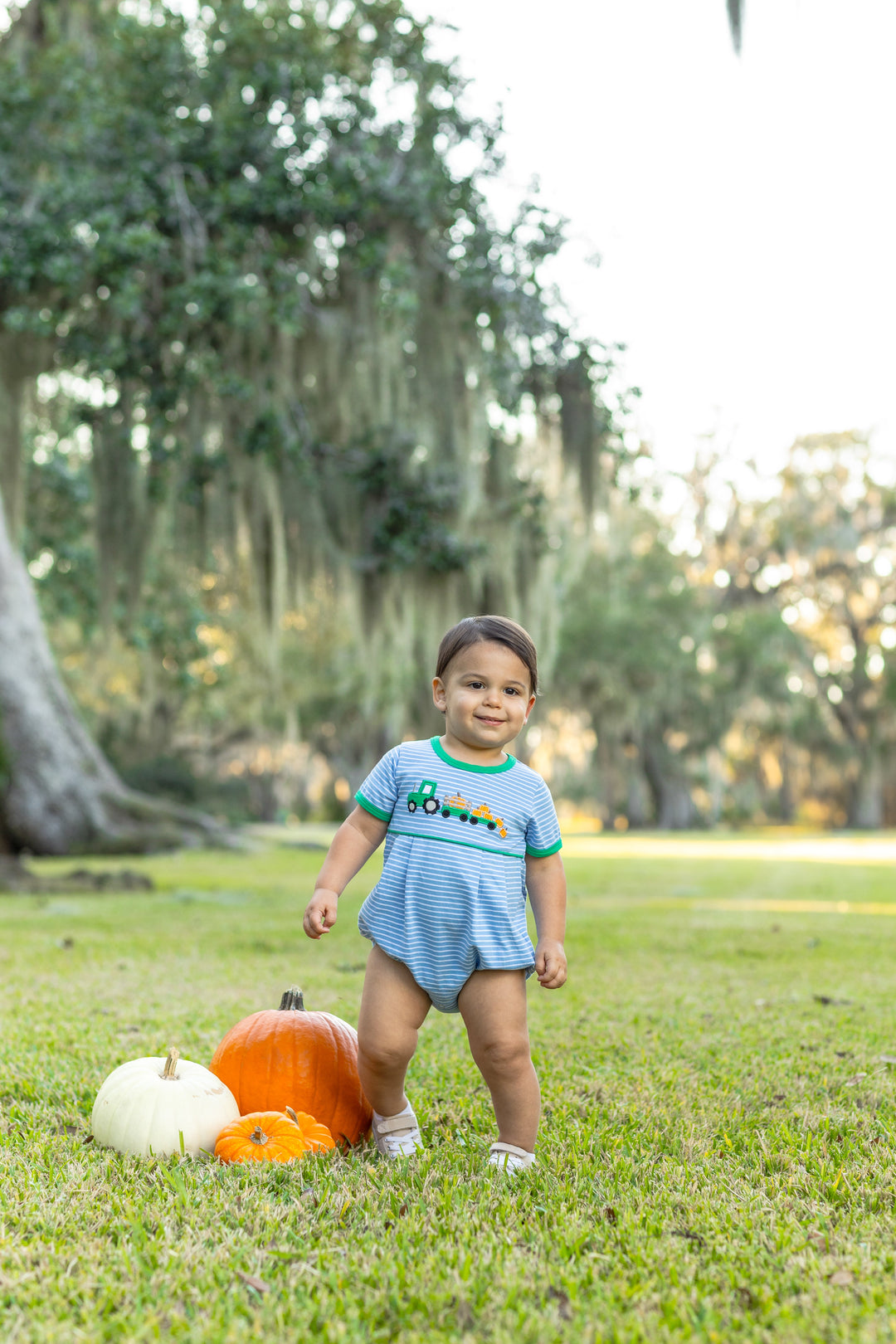 Tractor Trail Pumpkin Bubble