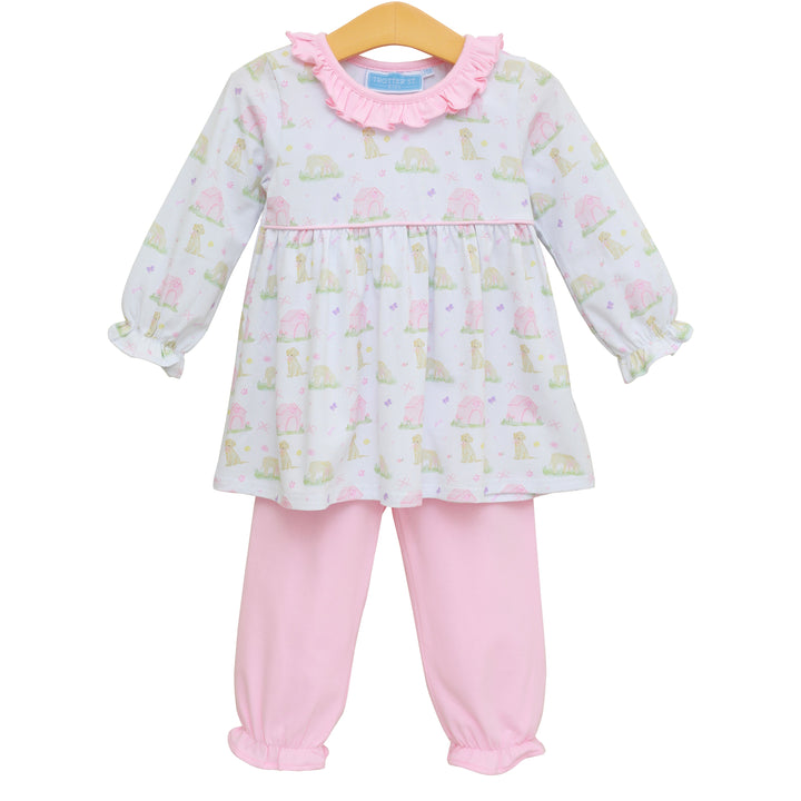 Puppy Ruffle Bloomer Set