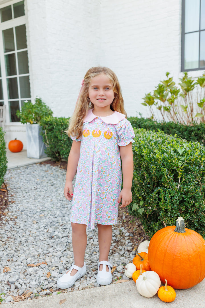 Pumpkin Floral Dress