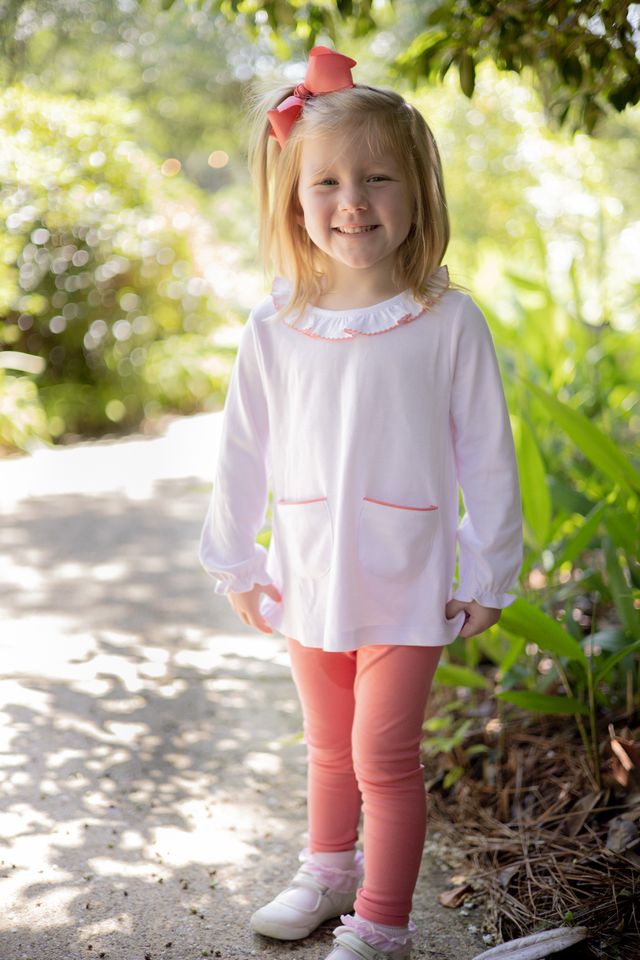 Light Pink Stripe Tunic Set