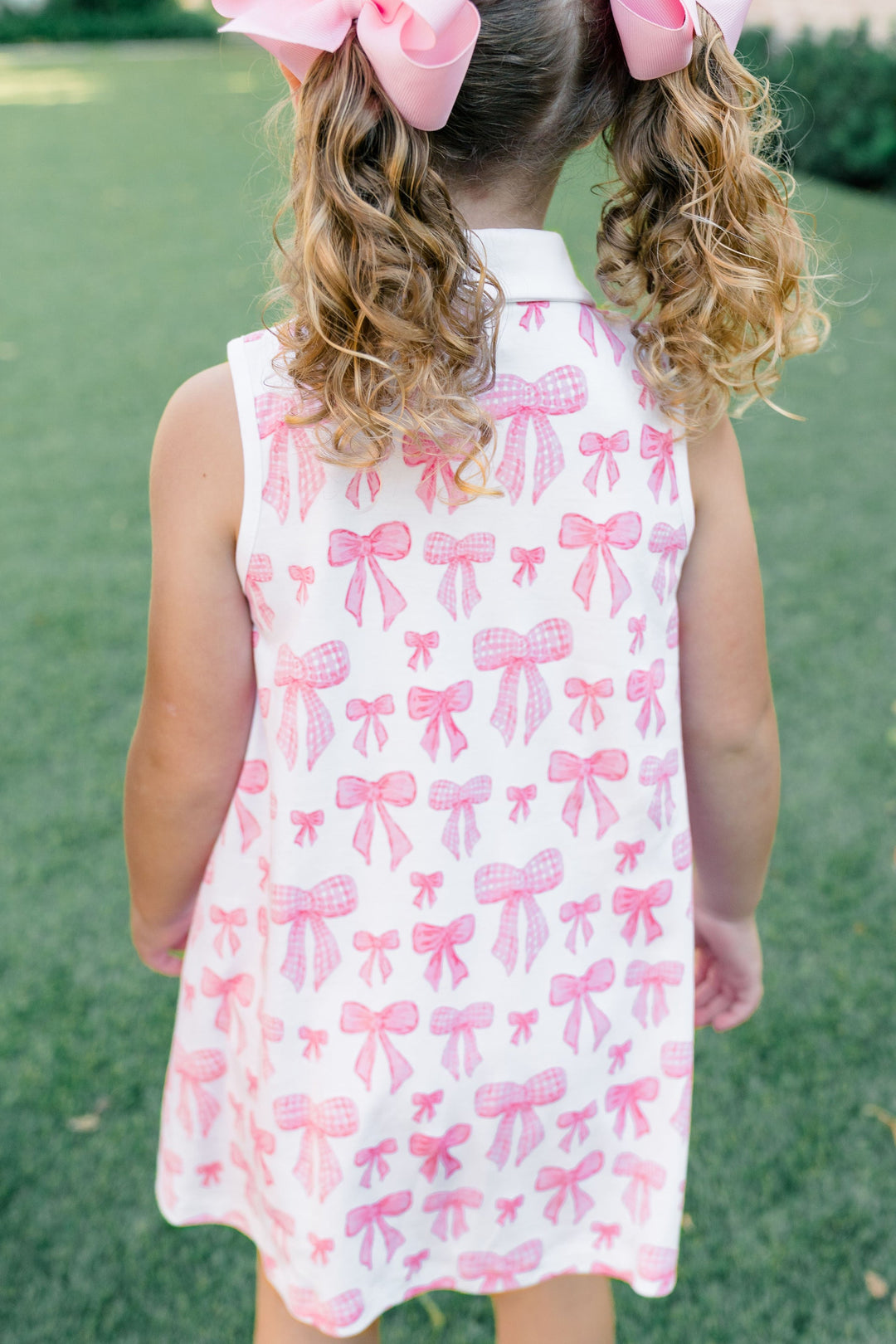 Grosgrain Button-Down Dress